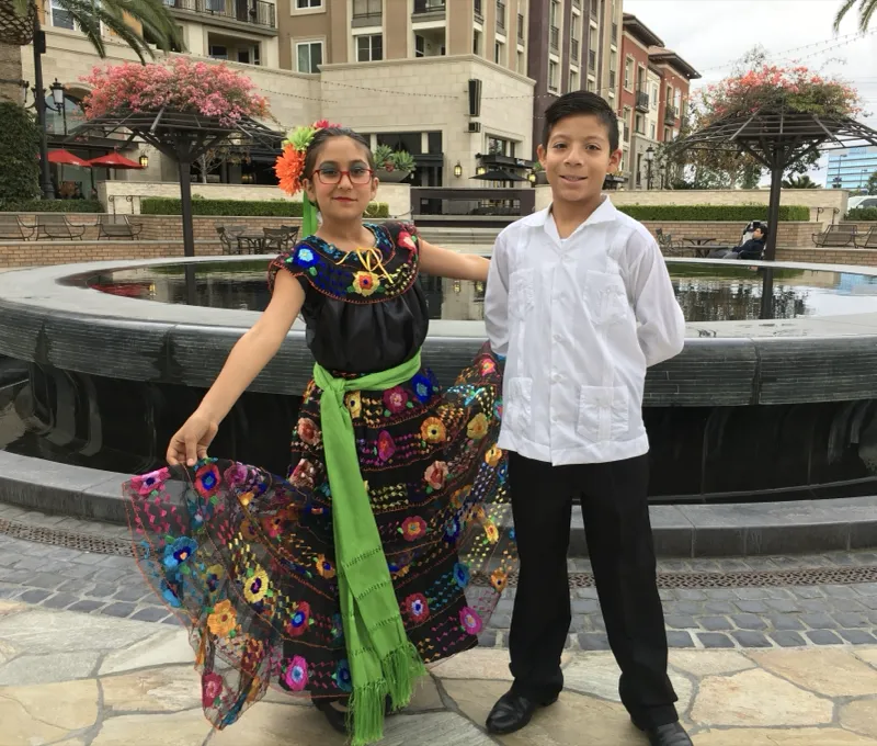 Ballet Folklórico Mi Herencia dancers in traditional Mexican folklorico dress