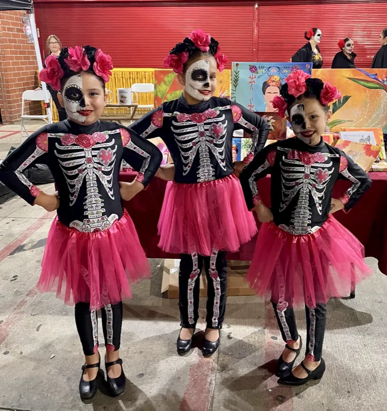 Young dancers performing