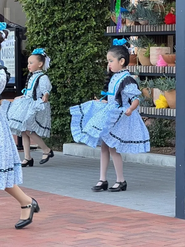 Young dancers performing