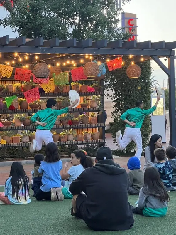 Dancers performing outdoors