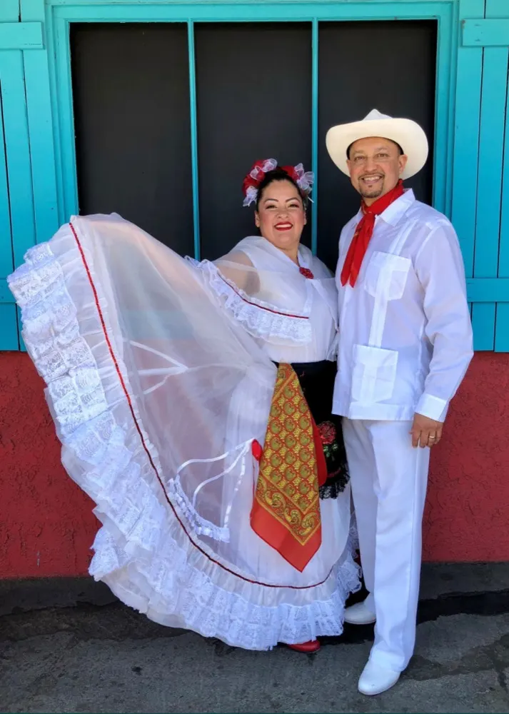 Angel and Mayra Ramirez, instructors of Ballet Folklórico Mi Herencia